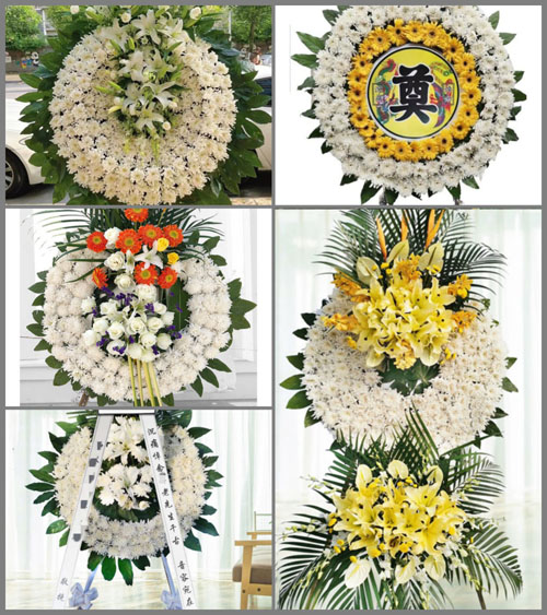 湖南永州祁阳县黎家坪镇断塘村花圈速递